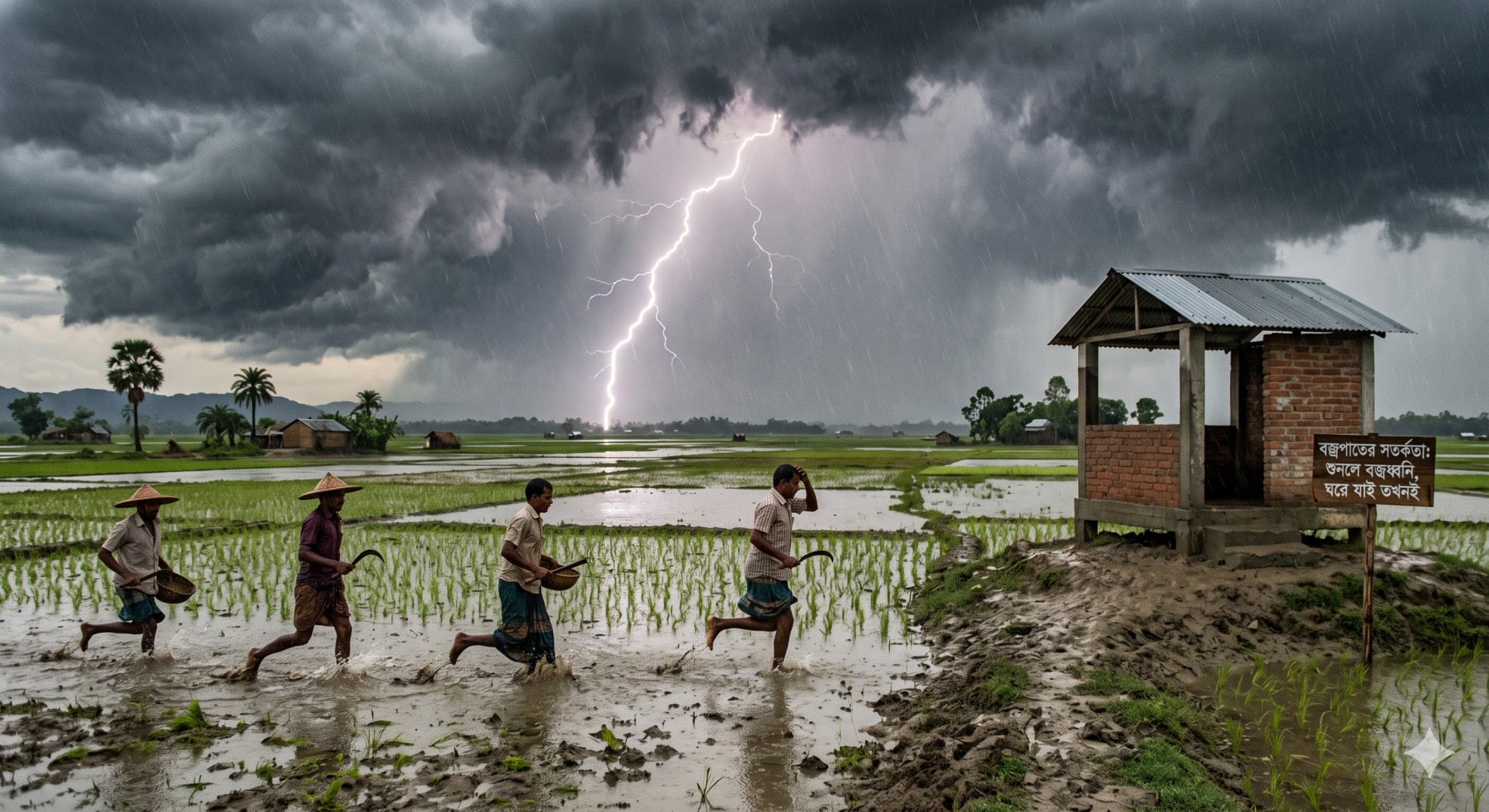 বজ্রপাতের মৃত্যুফাঁদে দেশ, ১২ বছরে ৩,৮৬০ প্রাণহানি